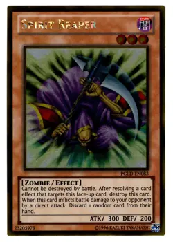 Yugioh- 1X Spirit Reaper - Gold Rare - Unlimited - PGLD-EN083 - Near Mint - Image 1