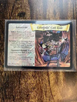 Harry Potter Trading Card Game Gringotts Cart Ride Holo Foil Card 6/116 NM/Mint - Image 1