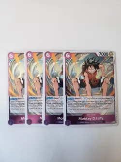 ONE PIECE Card Game - Monkey D Luffy OP03-070 R Pillars of Strength X4 - Image 1