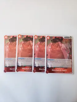 Marshall D. Teach R OP03-012 -X4 One Piece Card Game TCG CCG English NM/M - Image 1