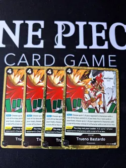 4x Trueno Bastardo R OP04-094 One Piece Card Game TCG English - NM - Image 1