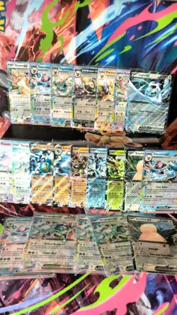 Pokemon Prismatic Evolutions Lot Of 21 EX Cards Vaporeon Flareon Sylveon - Image 1