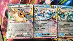 Pokemon Prismatic Evolutions Lot Of 21 EX Cards Vaporeon Flareon Sylveon - Image 2