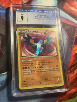 POKEMON CARD 2012 ARCHEOPS HOLO SHINY 110/108 BLACK & WHITE DARK EXPLORERS CGC 9 - Image 4
