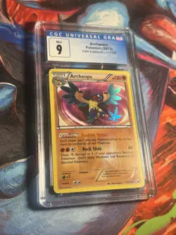 POKEMON CARD 2012 ARCHEOPS HOLO SHINY 110/108 BLACK & WHITE DARK EXPLORERS CGC 9 - Image 5