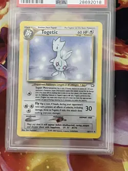 Pokemon Card PSA 9 Togetic Neo Genesis 2000 Holo WOTC Ultra Rare 16/111 - Image 2
