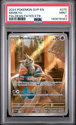 PSA 9 Mimikyu 075 SV: Pokemon Black Star Promo Pokemon Card - Image 1
