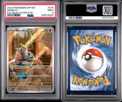 PSA 9 Mimikyu 075 SV: Pokemon Black Star Promo Pokemon Card - Image 3