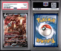 PSA 9 Entei V GG36/GG70 Crown Zenith Alternate Art Pokemon Card FA 2023 - Image 3