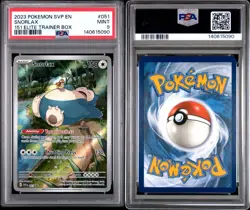 PSA 9 Mint Pokemon Snorlax Scarlet & Violet, 151 ETB Promo Card #051 - Image 3