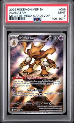 Alakazam Mega Evolutions Promo Card 009 PSA 9 - Image 1