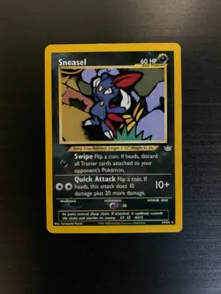 Sneasel 24/64 Rare - Neo Revelation Pokemon Card - LP - Image 1