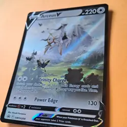 Arceus V SWSH204 Black Star PROMO Pokemon card Rare holo Excellent condition - Image 3