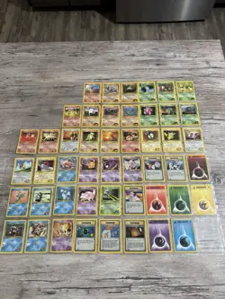 NM 1st edition) COMPLETE Pokemon GYM HEROES Set 48-Card COMMON Non-Holo ed - Image 1