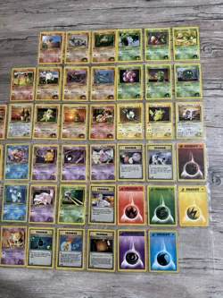 NM 1st edition) COMPLETE Pokemon GYM HEROES Set 48-Card COMMON Non-Holo ed - Image 3