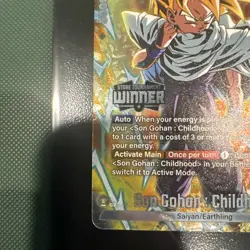 Son Gohan Childhood FP-054 Tournament Pack Winner Promo Dragon Ball Card English - Image 4