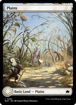 x4 Plains BLB Bloomburrow MTG 262 FULL ART BASIC LAND M/NM 4x - Image 1