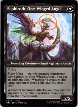 Sephiroth, Fabled SOLDIER 115 FINAL FANTASY Lightly Played MTG - Image 2