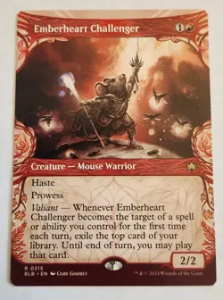 Emberheart Challenger (Showcase) Bloomburrow Regular Rare NM+ - Image 1