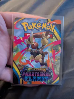 Pokemon Phantasmal Flames Trainer Tips Art Card Mega Lopunny NM ✨ - Image 1