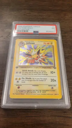 Pokemon Jolteon 1st Edition 04/64 Jungle Holo PSA 7 - Image 3