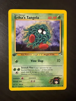 Pokemon 1st Edition Gym Heroes Erika's Tangela 79/132 NEAR MINT - Image 1