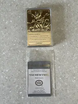 Pokemon 23k gold plated trading card set - Image 2