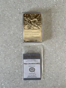 Pokemon 23k gold plated trading card set - Image 4