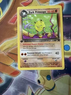 Pokemon TCG Dark Primeape 43/82 1st Edition Team Rocket - Image 1