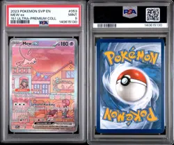 2023 POKEMON SVP EN-SV BLACK STAR PROMO 151 ULTRA-PREM COLL #053 MEW EX PSA 9 - Image 3