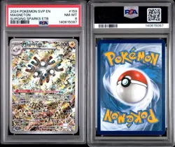 Pokemon 2024 Magneton Black Star Promo #159 PSA 8 Surging Sparks - Image 3