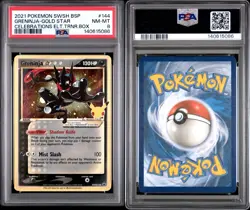 SWIRL Greninja Gold Star SWSH144 PSA 8 Celebrations Promo Pokemon TCG - Image 3