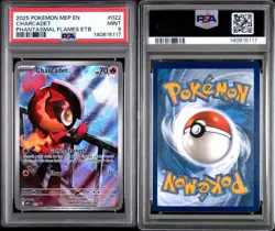 2025 Pokemon CHARCADET #022 Phantasmal Flames Promo PSA 9 MINT - Image 3