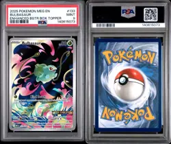 2025 POKEMON Mega Evolution - Box Topper - Bulbasaur Stamped Version - PSA 9 - Image 3