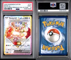 2925 Pokemon SVP EN Pre Super-Premium Collection #174 Eevee ex PSA 9 - Image 3