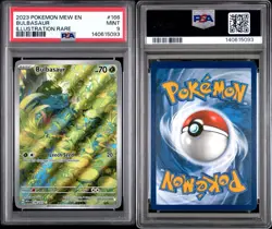 2023 Pokemon Bulbasaur Illustration Rare #166 PSA 9 Mew-151 Scarlet & Violet - Image 3
