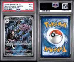 2025 Pokemon English Destined Rivals Team Rocket’s Weezing #199 PSA 9 - Image 3
