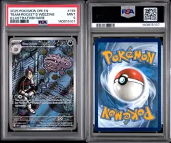 2025 Pokemon English Destined Rivals Team Rocket’s Weezing #199 PSA 9 - Image 3