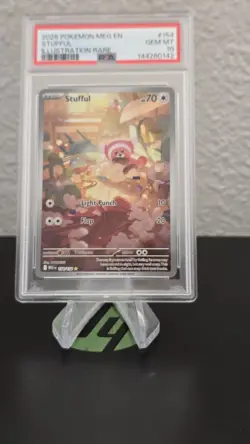 2025 POKEMON MEG EN-MEGA EVOLUTION ILLUSTRATION RARE #154 STUFFUL PSA 10 - Image 1