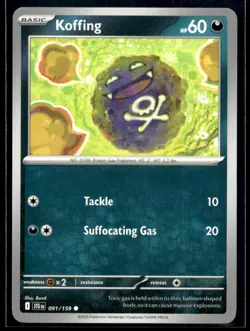 Koffing SV09: Journey Together 091/159 NM Pokemon TCG | Buy 10 Get 10 Free - Image 1