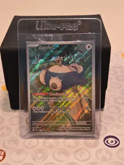 Pokemon TCG Snorlax SVP 51 Black Star Promo 151 ETB Sealed Illustration Rare - Image 1