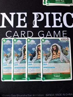One Piece TCG Kingdoms of Intrigues OP04-030 Trebol Rare Foil playset x4 NM/M - Image 1