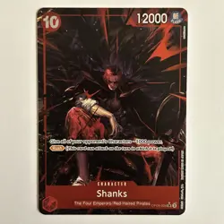 Shanks (004) (Alternate Art) OP09-004 Emperors in the New World Foil English NM! - Image 1