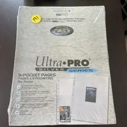Ultra PRO 9-Pocket Silver Series 100 Pages for Standard Size Card (81442) 74427814427 - Image 1