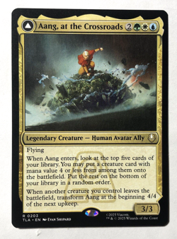 Aang, at the Crossroads 203 Avatar The Last Airbender MTG Magic the Gathering NM - Image 1