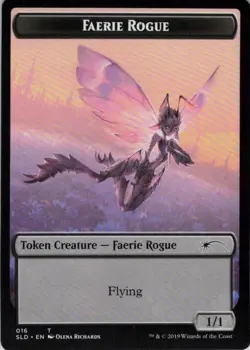 MTG Faerie Rogue Token (16) | NM | Secret Lair Bitterblossom Dreams {SLD} - Image 1