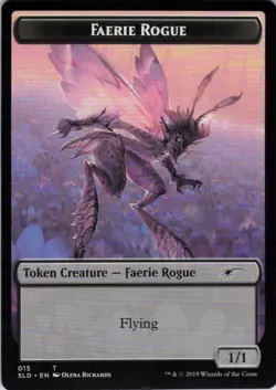 MTG Faerie Rogue Token (15) | NM | Secret Lair Bitterblossom Dreams {SLD} - Image 1