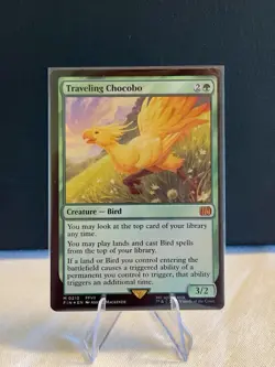 MTG Final Fantasy Traveling Chocobo #210 Foil Mythic Rare NM - Image 1