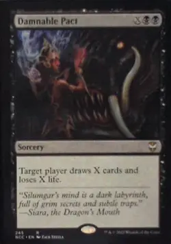 Damnable Pact - Commander: Streets of New Capenna: #245, MTG Nm C277 - Image 1