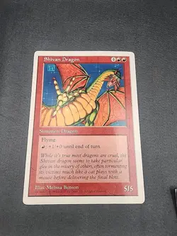 Shivan Dragon (Oversized 6X9) Promo (1990's) NON Playable - Image 1
